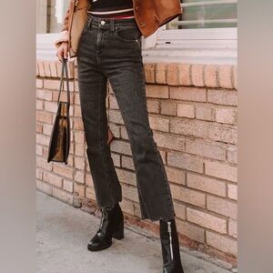 Urban Outfitters BDG High Rise Cropped Kick Flare Jean- Grey Size 27